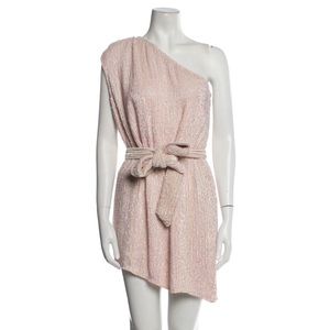 PINK RETROFETE SEQUIN MINI DRESS